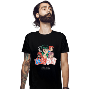 Shirts Fitted Shirts, Mens / Small / Black YuYu Pixels