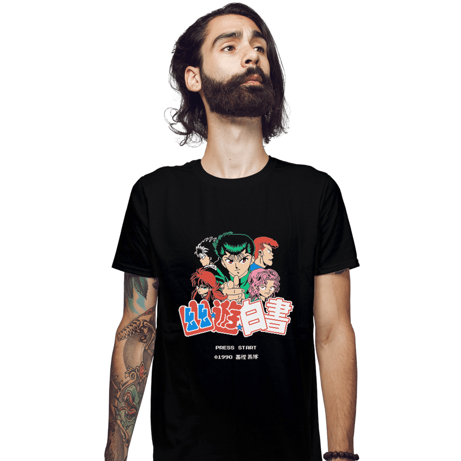 Shirts Fitted Shirts, Mens / Small / Black YuYu Pixels