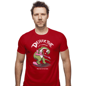 Shirts Fitted Shirts, Mens / Small / Red Last Dinosaur Vs The World