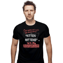 Load image into Gallery viewer, Secret_Shirts Fitted Shirts, Mens / Small / Black Kitten Mittens
