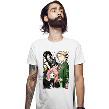 Load image into Gallery viewer, Daily_Deal_Shirts Fitted Shirts, Mens / Small / White Forger Family Watercolor
