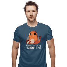 Load image into Gallery viewer, Shirts Fitted Shirts, Mens / Small / Indigo Blue Firestarter
