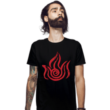 Load image into Gallery viewer, Shirts Fitted Shirts, Mens / Small / Black Fire
