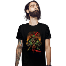 Load image into Gallery viewer, Secret_Shirts Fitted Shirts, Mens / Small / Black TMNT Raph
