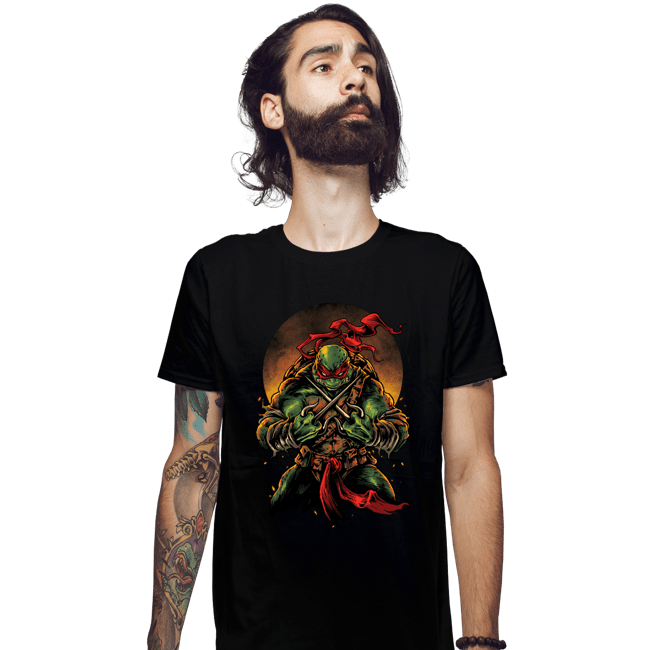 Secret_Shirts Fitted Shirts, Mens / Small / Black TMNT Raph