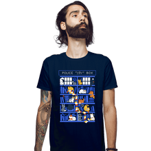 Load image into Gallery viewer, Secret_Shirts Fitted Shirts, Mens / Small / Navy Library Box
