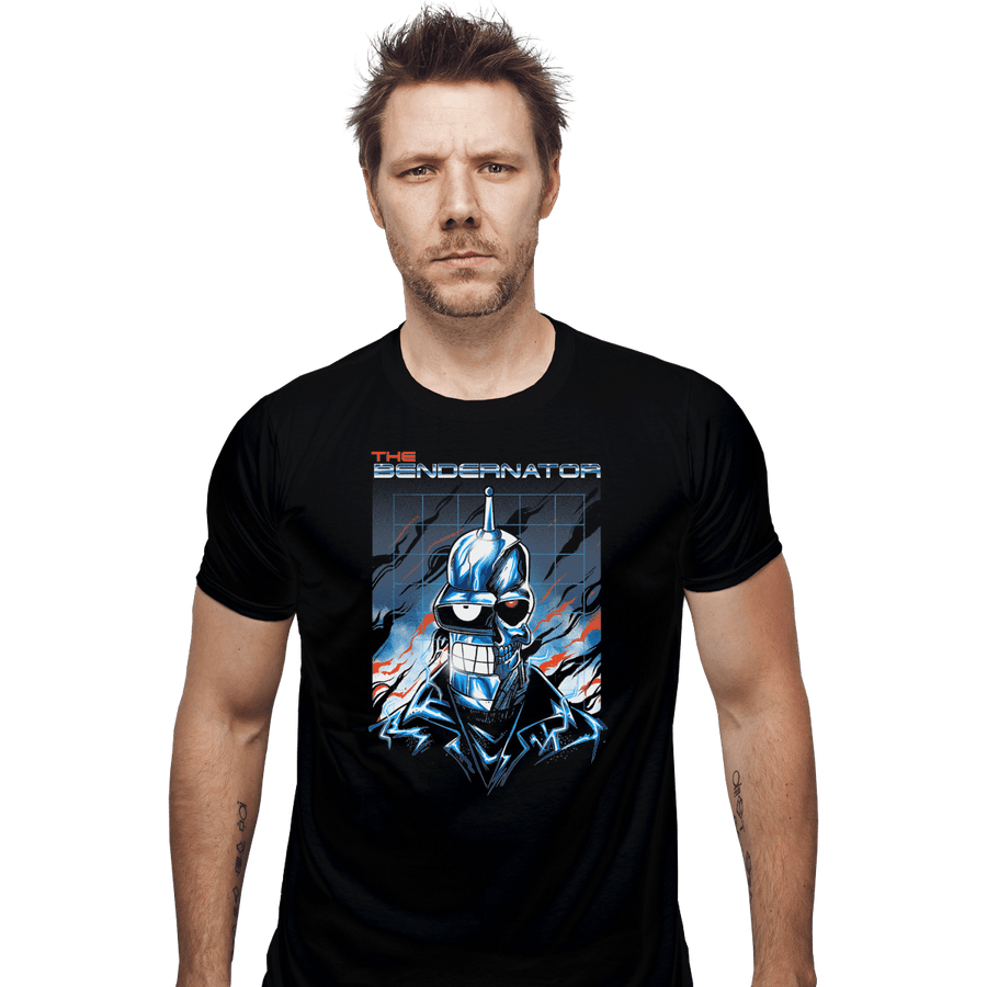 Shirts Fitted Shirts, Mens / Small / Black Bendernator