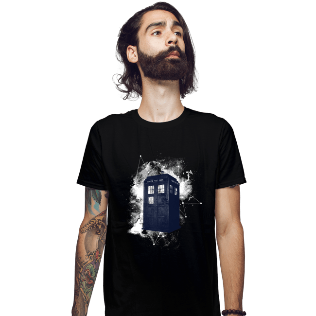 Secret_Shirts Fitted Shirts, Mens / Small / Black Star Tardis