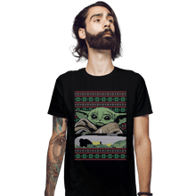 Load image into Gallery viewer, Shirts Fitted Shirts, Mens / Small / Black Baby Yoda Ugly Sweater
