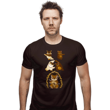 Load image into Gallery viewer, Secret_Shirts Fitted Shirts, Mens / Small / Dark Chocolate Owl Bear Fusion
