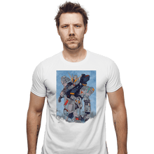 Load image into Gallery viewer, Secret_Shirts Fitted Shirts, Mens / Small / White Nu Gundam Watercolor
