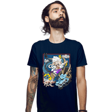 Load image into Gallery viewer, Secret_Shirts Fitted Shirts, Mens / Small / Navy Dragon Fight
