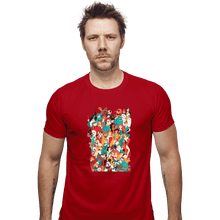 Load image into Gallery viewer, Shirts Fitted Shirts, Mens / Small / Red Mouse House Heroes &#39;19
