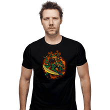 Load image into Gallery viewer, Daily_Deal_Shirts Fitted Shirts, Mens / Small / Black Cowabunga
