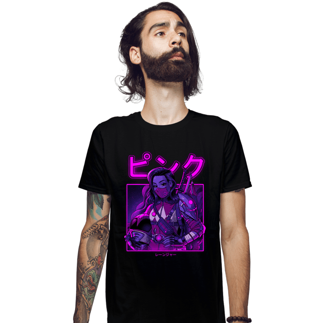 Shirts Fitted Shirts, Mens / Small / Black Pink Neon