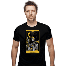 Load image into Gallery viewer, Shirts Fitted Shirts, Mens / Small / Black The Fool Tarot
