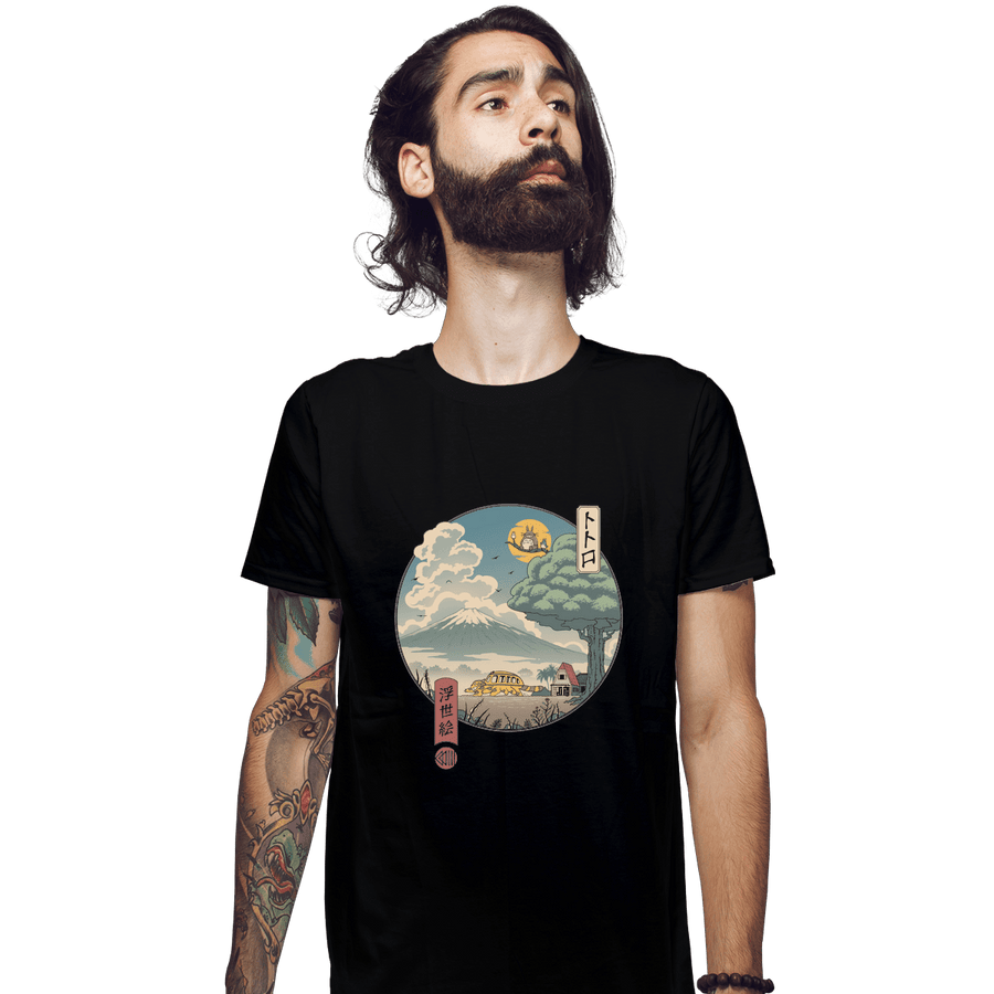 Shirts Fitted Shirts, Mens / Small / Black Neighbor's Ukiyo-e