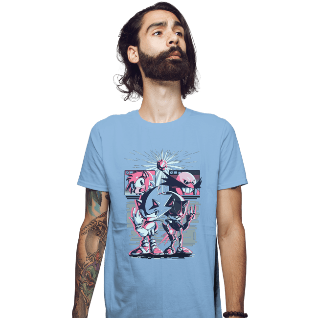 Daily_Deal_Shirts Fitted Shirts, Mens / Small / Powder Blue Race For The Future