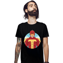 Load image into Gallery viewer, Shirts Fitted Shirts, Mens / Small / Black Turbo Man
