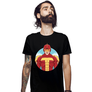 Shirts Fitted Shirts, Mens / Small / Black Turbo Man