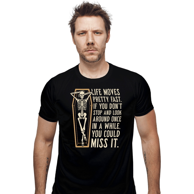 Secret_Shirts Fitted Shirts, Mens / Small / Black Life Moves Fast