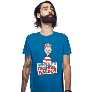 Secret_Shirts Fitted Shirts, Mens / Small / Sapphire Wheres Grindelwaldo