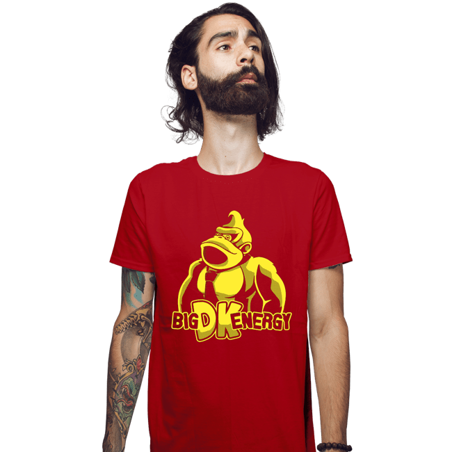 Daily_Deal_Shirts Fitted Shirts, Mens / Small / Red Big DK Energy