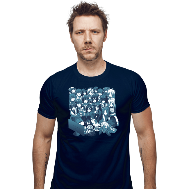 Secret_Shirts Fitted Shirts, Mens / Small / Navy Anime Night