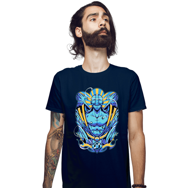 Secret_Shirts Fitted Shirts, Mens / Small / Navy Angemon!