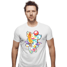Load image into Gallery viewer, Shirts Fitted Shirts, Mens / Small / White Magical Silhouettes - Moogle
