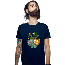 Load image into Gallery viewer, Secret_Shirts Fitted Shirts, Mens / Small / Navy Bulpumpkin
