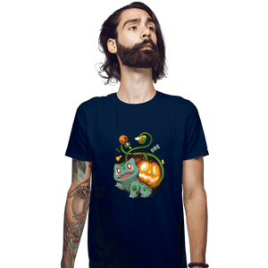 Secret_Shirts Fitted Shirts, Mens / Small / Navy Bulpumpkin