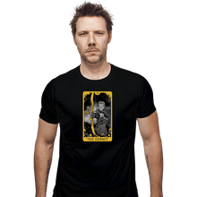 Load image into Gallery viewer, Shirts Fitted Shirts, Mens / Small / Black Tarot The Hermit
