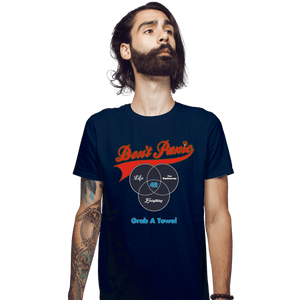 Shirts Fitted Shirts, Mens / Small / Navy Grab A Towel