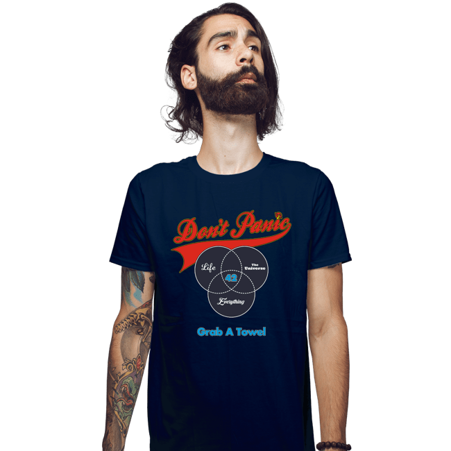 Shirts Fitted Shirts, Mens / Small / Navy Grab A Towel