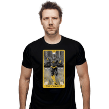Load image into Gallery viewer, Daily_Deal_Shirts Fitted Shirts, Mens / Small / Black JL Tarot - The Chariot
