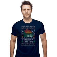 Load image into Gallery viewer, Secret_Shirts Fitted Shirts, Mens / Small / Navy Ugly Shitty Christmas Sweater
