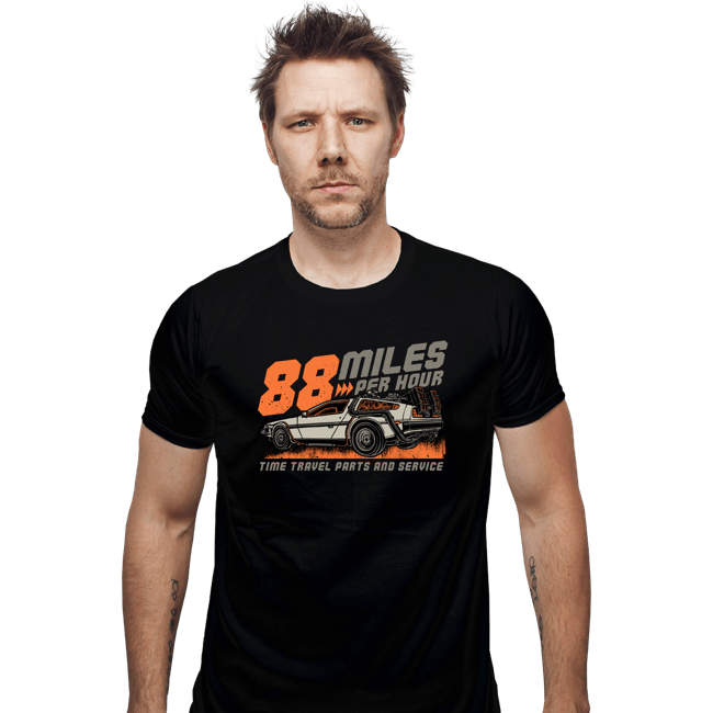 Daily_Deal_Shirts Fitted Shirts, Mens / Small / Black 88 Miles Per Hour