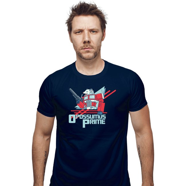 Shirts Fitted Shirts, Mens / Small / Navy Opossumus Prime