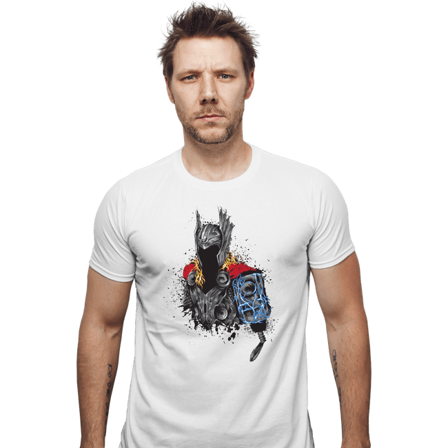 Shirts Fitted Shirts, Mens / Small / White The Power Of Thunder