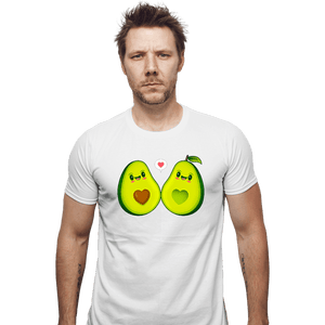 Shirts Fitted Shirts, Mens / Small / White Avocados Love