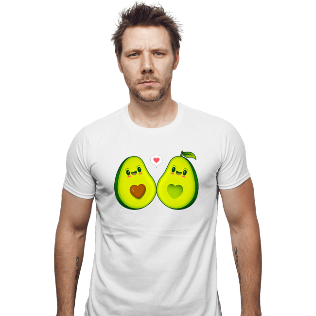 Shirts Fitted Shirts, Mens / Small / White Avocados Love