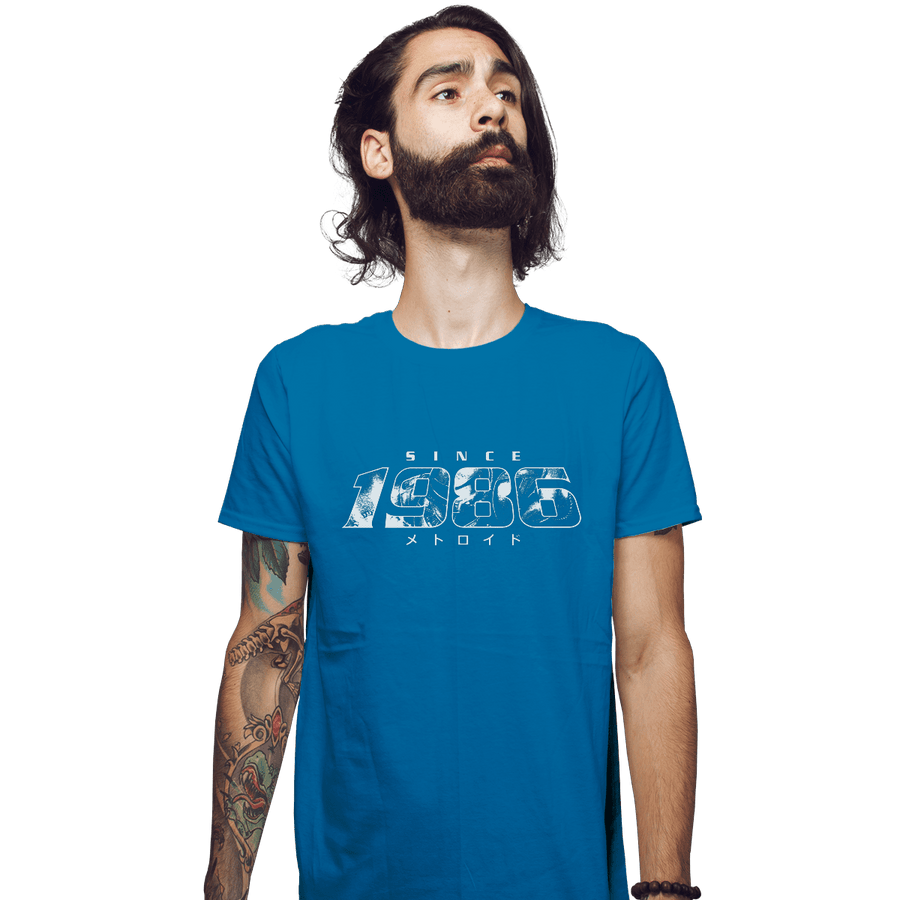 Shirts Fitted Shirts, Mens / Small / Sapphire Metroid 1986