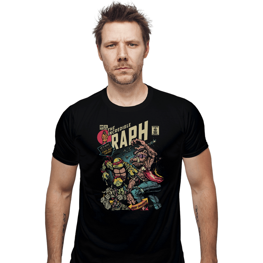 Shirts Fitted Shirts, Mens / Small / Black The Incredible Raph