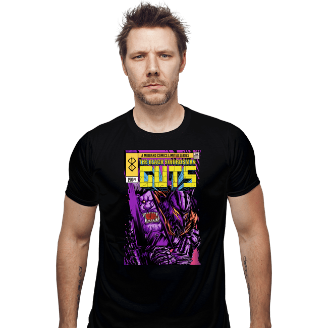 Daily_Deal_Shirts Fitted Shirts, Mens / Small / Black Guts Comics