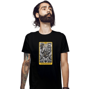 Shirts Fitted Shirts, Mens / Small / Black Tarot Temperance