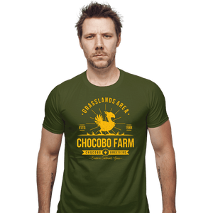 Shirts Fitted Shirts, Mens / Small / Military Green Chocobo Farm