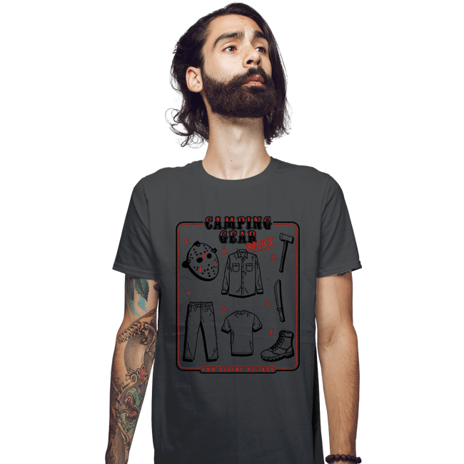 Daily_Deal_Shirts Fitted Shirts, Mens / Small / Charcoal Camping Gear