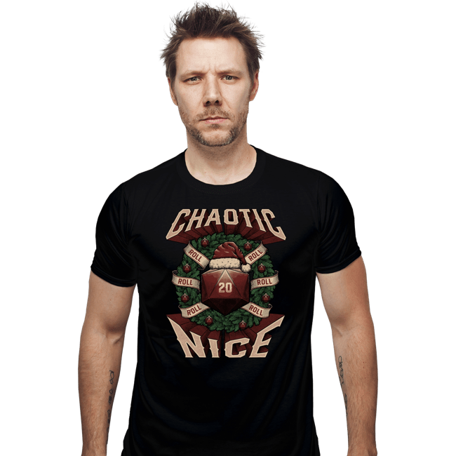 Shirts Fitted Shirts, Mens / Small / Black Chaotic Nice Christmas