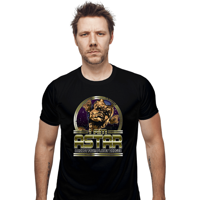 Daily_Deal_Shirts Fitted Shirts, Mens / Small / Black Astar From Planet Danger